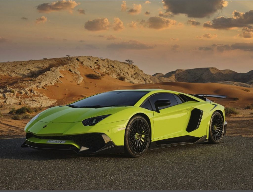 Lamborghini Aventador S Green 2019 for rent Dubai