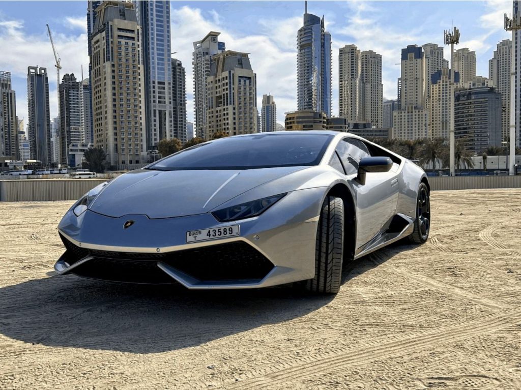 Lamborghini Huracan Grey 2018 for rent Dubai