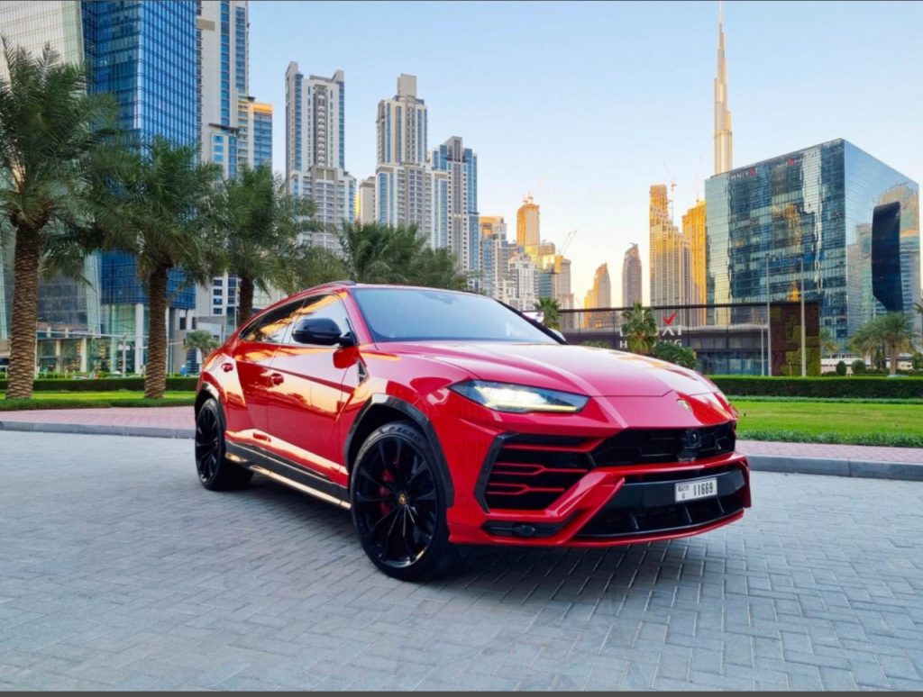 Lamborghini Urus Red 2020 for rent Dubai