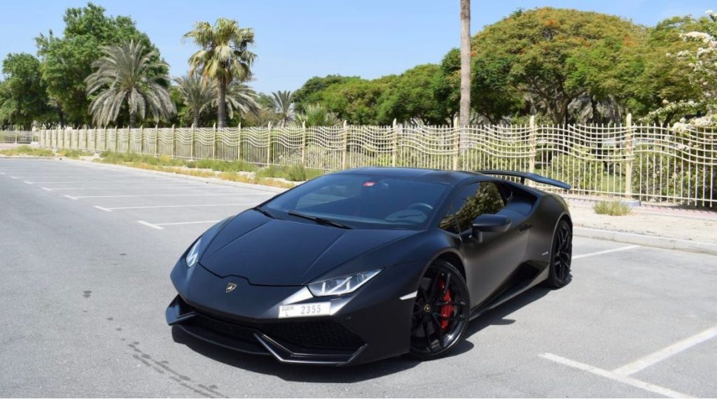 Lamborghini Huracan Black 2019 for rent Dubai